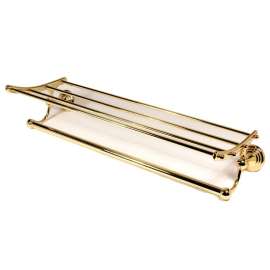 Towel Rack Traditional in Polished Brass