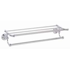 Towel Rack Traditional in Polished Chrome