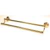 Double Towel Bar Traditional in Polished Brass