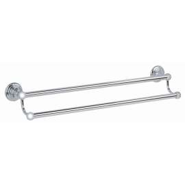 Double Towel Bar Traditional in Polished Chrome