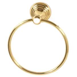 Towel Ring Traditional 7-in in Polished Brass