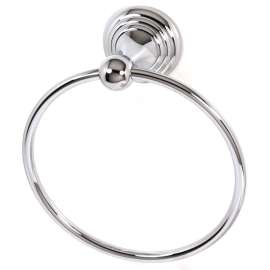 Towel Ring Traditional 7-in in Polished Chrome