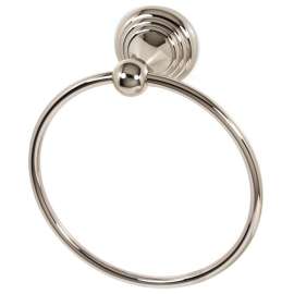 Towel Ring Traditional 7-in in Polished Nickel