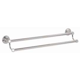 Double Towel Bar Traditional in Polished Nickel