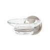 Soap Dish with Holder in Satin Nickel