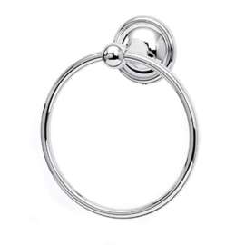 Towel Ring Traditional 6-in in Polished Chrome