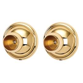 Shower Rod Brackets Traditional in Polished Brass