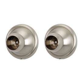 Shower Rod Brackets Traditional in Satin Nickel
