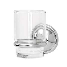 Traditional Tumbler Holder in Polished Chrome