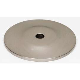 Knob Backplate Traditional 1-3/4-in in Satin Nickel