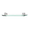 18-in Glass Shelf with Brackets Traditional in Polished Nickel
