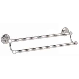 Embassy A9025-24-PN Double Towel Bar Traditional in Polished Nickel