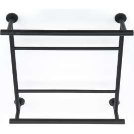 Modern Towel Rack in Satin Nickel