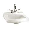 Comrade(R) Wall-Hung Sink With 4-Inch Centerset, for Concealed Arms, 0124131.020