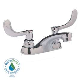 Commercial Centerset 1.5 GPM Faucet with Wrist Blade Handles in Chrome