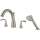 T186901.295 Fluent Roman Tub Faucet with Personal Shower for Flash Rough-in Valves in Brushed Nickel Finish