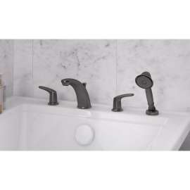 T075921.278 Colony Pro Roman Tub Faucet with Personal Shower for Flash Rough-In Valves in Legacy Bronze Finish
