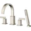 T184901.295 Times Square Roman Tub Faucet with Personal Shower for Flash Rough-In Valves in Brushed Nickel Fin