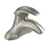 Centerset Lavatory Faucet with Metal Speed Connect Pop-Up Drain in Satin