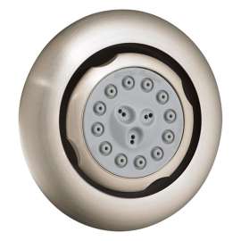 Extender Round Body Spray 3-Function with Rough-In Kit in Satin