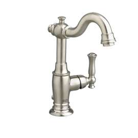 Monoblock 1.5 GPM Lavatory Faucet with Metal Speed Connect Pop-Up Drain in Satin