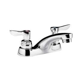 Commercial Centerset 0.5 GPM Faucet with Lever Handles and Grid Drain0.5 GPM in Chrome