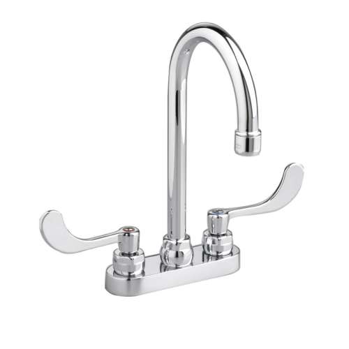 American Standard Monterrey 0.5 GPM Centerset Lavatory Faucet With Grid Drain And Lever Handles
