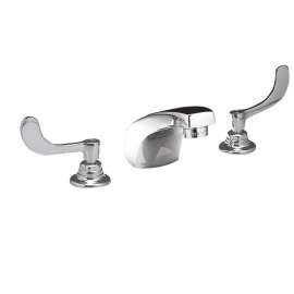 Widespread 0.5 GPM Faucet with Wrist Blade Handles in Chrome