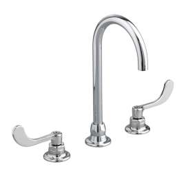 6540.180.002 Widespread 1.5 GPM Laminar Flow Faucet with Wrist Blade Handles in Chrome