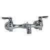Exposed Yoke Wall Mount Service Sink Faucet with Vandal - Resistant Handles and 3