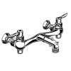 Exposed Yoke Wall Mount Service Sink Faucet with Vandal - Resistant Handles and 3