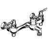 Exposed Yoke Wall Mount Service Sink Faucet with Vandal - Resistant Handles and 3