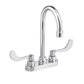 Centerset 1.5 GPM Lavatory Faucet with Limited Swivel Spout and Wrist Blade Handles in Chrome