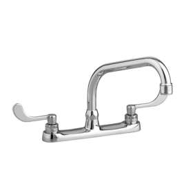 6408.170.002 Kitchen Faucet with Longer Lever Handles and Deck Plate in Chrome