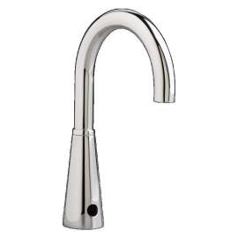 Battery Powered Selectronic Proximity Faucets with 6in Rigid/Swivel Gooseneck Spout in Chrome