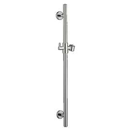 30-in Round Slilde Bar with Adjustable Bracket in Chrome