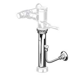 Trap Primer for Exposed Top Spud Toilet Flush Valves in Chrome