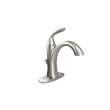 1-Handle Bathroom Faucet with SC Drain in Brushed Nickel