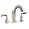 2-Handle Widespread Bathroom Faucet with SC Drain in Brushed Nickel