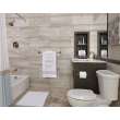 2-Handle Widespread Bathroom Faucet with SC Drain in Brushed Nickel
