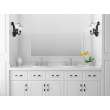 2-Handle Widespread Bathroom Faucet with SC Drain in Brushed Nickel