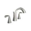 2-Handle Widespread Bathroom Faucet with SC Drain in Brushed Nickel