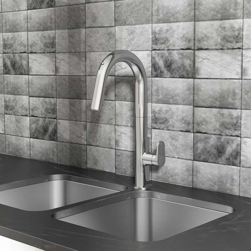 American Standard Beale Hands Free Pull Down Kitchen Faucet Chrome