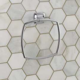 Townsend 6.87-in. Metal Towel Ring in Polished Chrome