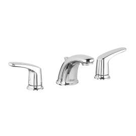 2-Handle Widespread Bathroom Faucet with 50/50 Drain in Polished Chrome