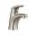 1-Handle Single-Hole Bathroom Faucet with 50/50 Drain in Brushed Nickel