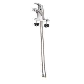 1-Handle 0.5 GPM Centerset Bathroom Faucet without Drain/Rod Hole in Polished Chrome