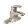 1-Handle Centerset Bathroom Faucet with 50/50 Drain in Brushed Nickel