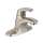 1-Handle Centerset Bathroom Faucet with 50/50 Drain in Brushed Nickel