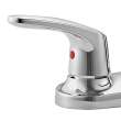 Colony Pro 2-Handle Kitchen Faucet with Low-Arc Swivel Spout in Polished Chrome